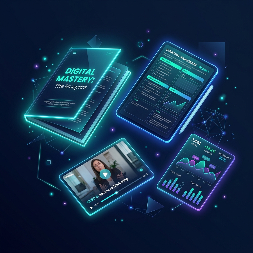 Ilustrasi format produk digital